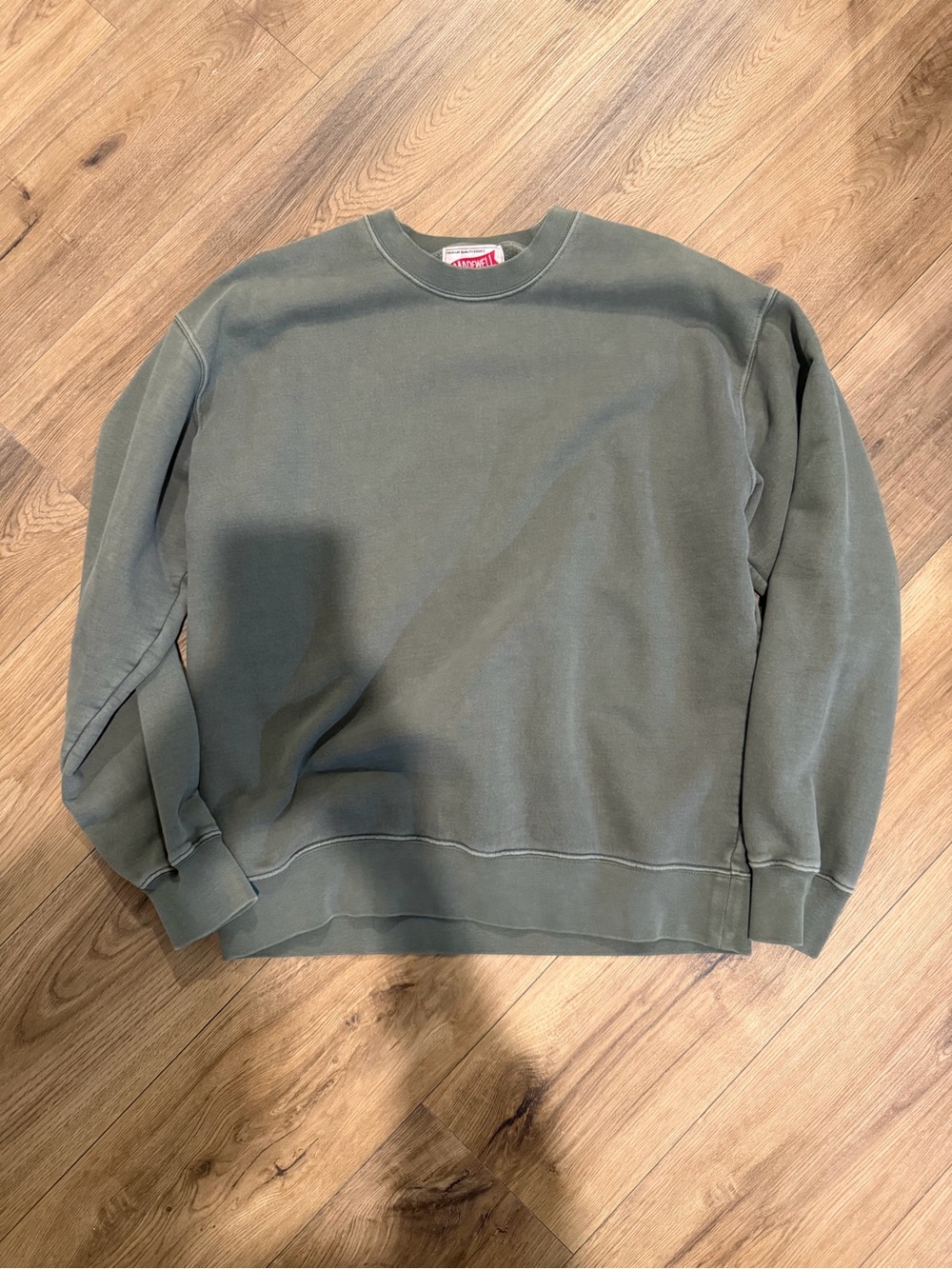 Madewell Men's Green Crewneck Sweater